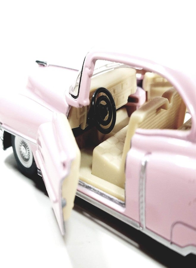 KITMEER 1953 Cadillac Series 62 Cotton Candy Pink 5 Inch 1:43 O Scale Die Cast Metal Model Toy Classic Vintage Car - Image 4